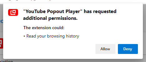 Popout Player Edge Optional Tabs Permissions