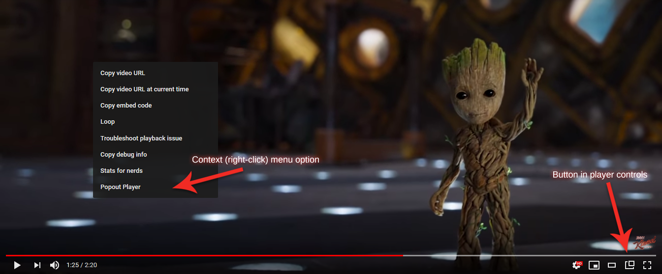 Hvem genopretning Atlas YouTube Popout Player | This browser extension provides simple ways to open  any YouTube video or playlist (including videos and playlists embedded in  other sites/pages) in a configurable “popout” window that can